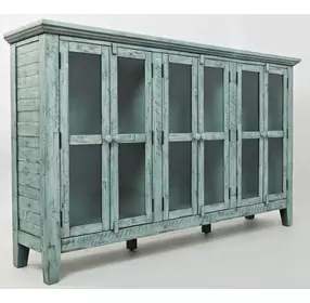 Rustic Shores Surfside 6 Door Accent Cabinet