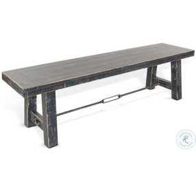 Sagewyn Black Sand 64" Dining Bench with Turnbuckle