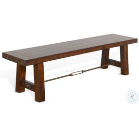 Hearthwood Haven Vintage Mocha 64" Dining Bench with Turnbuckle