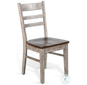 Whimora Tobacco Leaf and Alpine Gray Dining Chair Set of 2
