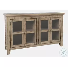 Rustic Shores Watch Hill 4 Door Low Accent Cabinet