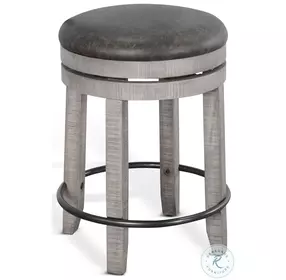 Golden Hearth Alpine Gray Swivel Counter Height Stool Set of 2