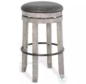 Willow Nest Alpine Gray Swivel Bar Stool Set of 2