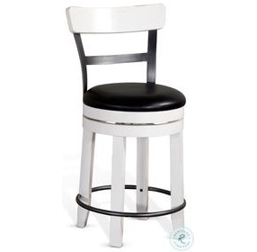 Rustic Refined European Swivel Bar Stool Set of 2