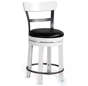 Rustic Refined European Swivel Bar Stool Set of 2