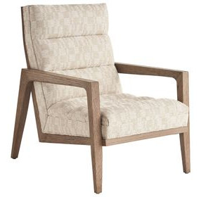 Sunset Key Hayley Beige Upholstered Accent Chair