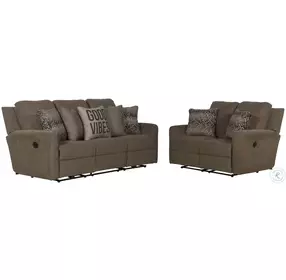 Calvin Otter Reclining Living Room Set