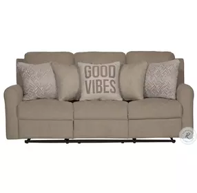 Calvin Putty Reclining 83" Sofa