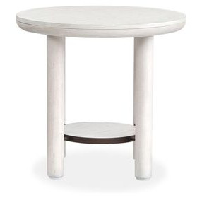 Sunset Cove Moonlight Pearl Round End Table