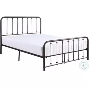 Larkspur Dark Bronze King Metal Bed