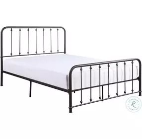 Larkspur Dark Bronze Queen Metal Panel Bed