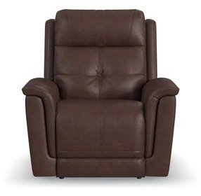 Ranger Rustic Brown Leather Zero Gravity Power Recliner with USB Charging and Heat Massage