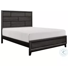 Davi Gray California King Panel Bed