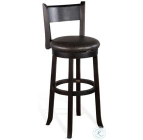 Mesa Grace Black Swivel Barstool Set of 2