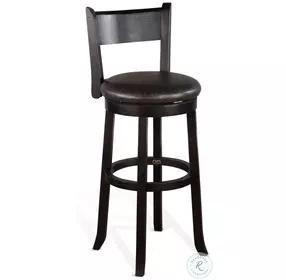Mesa Grace Black Swivel Barstool Set of 2