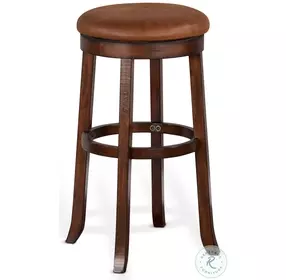 Desert Sage Dark Brown Swivel Barstool Set of 2