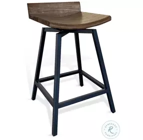 Velden Hollow Buckskin Swivel Counter Height Stool