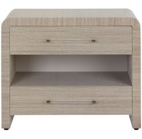 Babineaux Sand 2 Drawer Nightstand