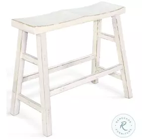 Golden Hearth White Sand Wood 33'' Bar Bench