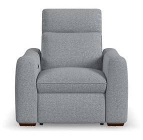 Ava Gray Performance Fabric Triple Power Recliner with USB Charging
