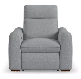 Ava Gray Performance Fabric Triple Power Recliner with USB Charging