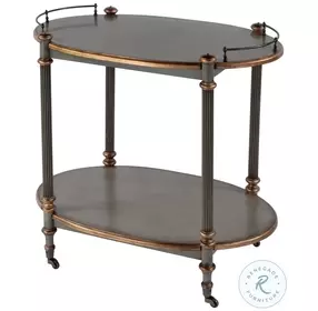 Kathleen Royal Pastel Green Bar Cart