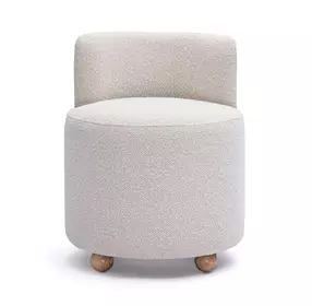 Hakuna Cream Performance Fabric Upholstered Desk Chair