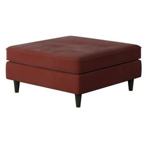 Bella Rouge Square 18" Cocktail Ottoman