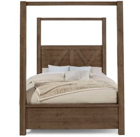 Cool Rustic Mink King Poster Bed