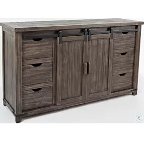 Madison County Barnwood Brown 60" Barn Door Server