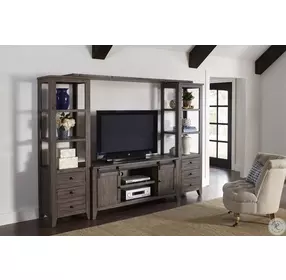 Madison County Barnwood Brown 60" Entertainment Wall
