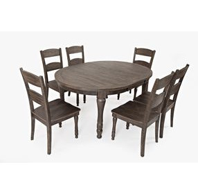 Madison County Barnwood Brown 7 Piece Dining Set