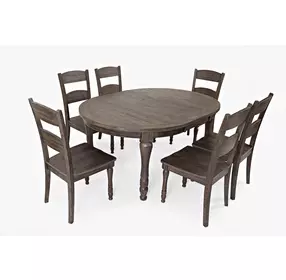 Madison County Barnwood Brown 7 Piece Dining Set