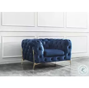 Glamour Blue Chair