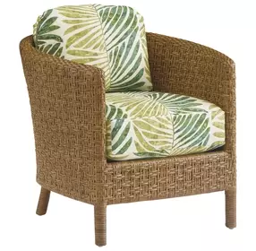 Key Biscayne Gables Estate Green Upholstered Accent Chair