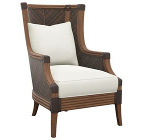 Island Estate Rum Beach White Upholstered Accent Chair