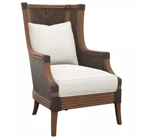 Island Estate Rum Beach White Upholstered Accent Chair