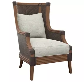 Island Estate Rum Beach Gray Upholstered Accent Chair