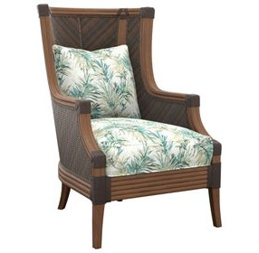 Island Estate Rum Beach Green Upholstered Accent Chair