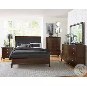Cotterill Dark Cherry And Black Poster Bedroom Set