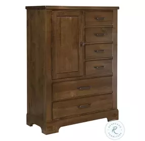 Cool Rustic Amber 6 Drawer Standing Chest