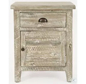 Artisans Craft Washed Grey Accent Table