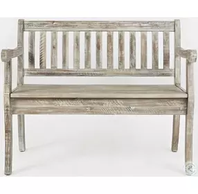 Artisans Craft Washed Grey Storage Bench