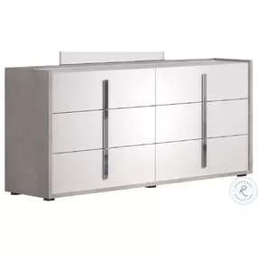 Ada Premium Cemento And Bianco Opac Dresser