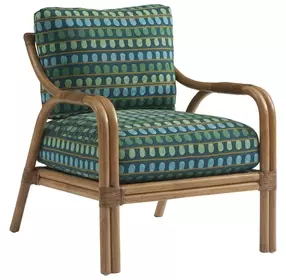Key Biscayne Calatrava Green Upholstered Accent Chair
