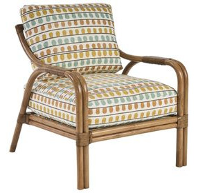 Key Biscayne Calatrava Yellow Upholstered Accent Chair
