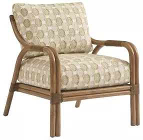 Key Biscayne Calatrava Beige Upholstered Accent Chair