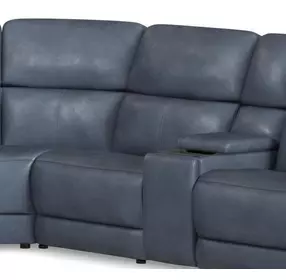 Oasis Storm Leather Armless Chair