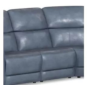 Oasis Storm Leather Zero Gravity Armless Power Recliner with Power Headrest and Lumbar