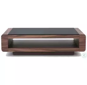 Tudor Walnut Modern Coffee Table